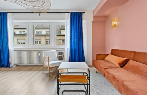 Limpertsberg Apartment | Contemporain 1BR Rétro Chic Quartier Bonnevoie