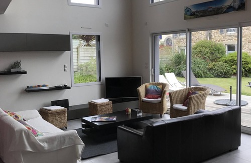 Carantec House | Contemporary house 8 people near beach and Callot Island