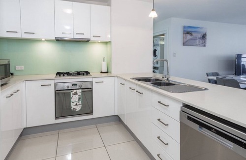 Bongaree Apartment | Contemporary Unit with Water Views