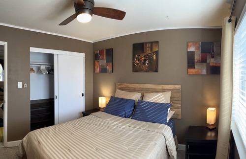 Pleasanton Apartment | Convenient modern travelers ideal home close to downtown and fairgrounds!