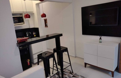 Copacabana Apartment | Copacabana apartment, bedroom and living room, overlooking the Atlantic forest
