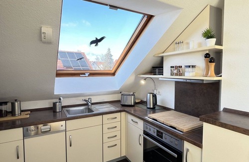 Loffingen Apartment | Cosy apartment for 6 people with WIFI, TV, patio, panoramic view and parking