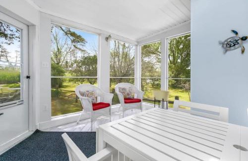 Chincoteague House | Cottage w Private Creek, Sunroom, Fire Pit, & WiFi