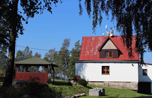 Nova Ves nad Nisou Cottage | Cottage with a view of the Jizera Mountains