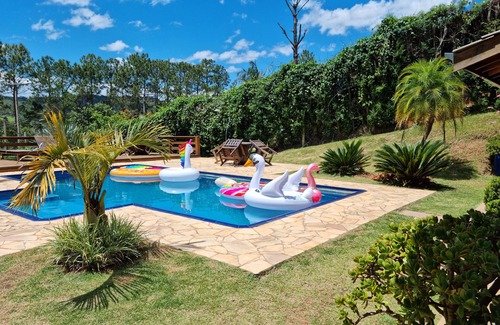 Ibiuna Cottage | Country house with full leisure facilities, swimming pool, fireplace, in secure gated community