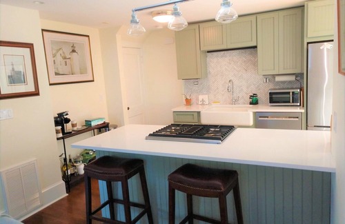 Pond Cove Apartment | Coveted Cape Cottage home with open ocean view, and steps to private sandy beach