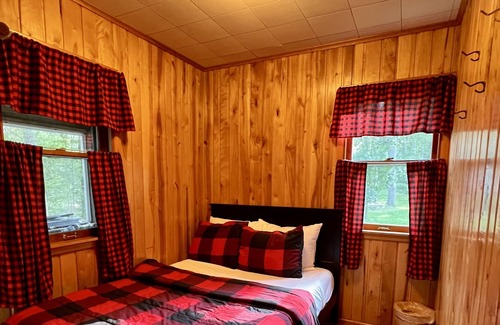 Iron County Cabin | Cozy 2 Bedroom Lakefront Cabin Turtle Point Outpost|Painted Turtle