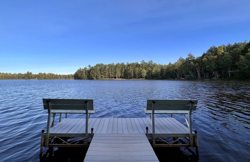 Iron County Cabin | Cozy 2 Bedroom Lakefront Cabin Turtle Point Outpost|Painted Turtle