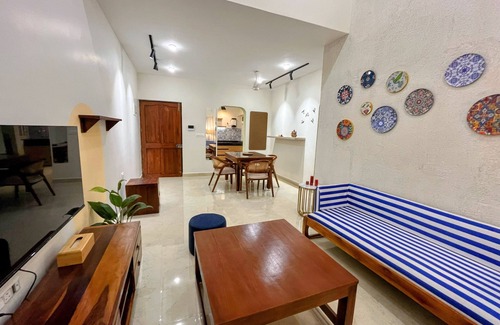 Bambolim Apartment | Cozy 2BHK by Bambolim Beach & Grand Hyatt – Embrace Susegad Living