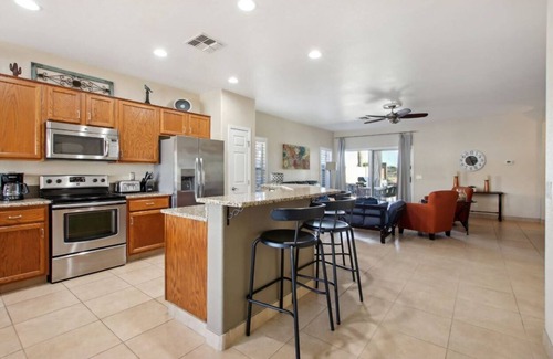 Coldwater Springs House | Cozy 3 bedroom home with private heated pool on a golf course with mountain view