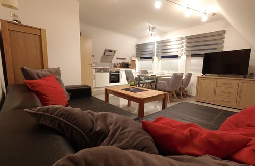 Haseluenne Apartment | Cozy 4* apartment on the upper floor, 2P, terrace/garden, box spring bed, NR, no pets
