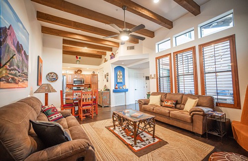 Tumacacori House | Cozy Adobe Retreat with Stunning Mountain Scenery and Pool access!