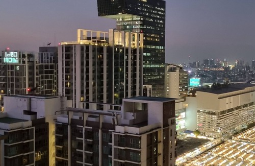 Rama 9 Condo | Cozy amazing view loft condo in Asoke Rama9 next to MRT