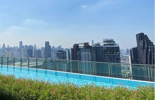 Rama 9 Condo | Cozy amazing view loft condo in Asoke Rama9 next to MRT