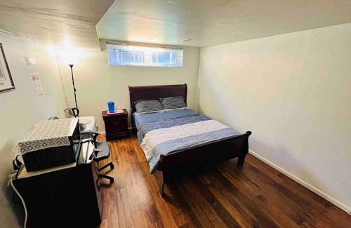 Durham Region Bed & Breakfast | Cozy and Private Bedroom in a Basement with complete Washroom