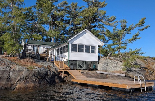 McGregor Bay Cottage | Cozy cabin on a private Island with amazing views & great fishing spot!