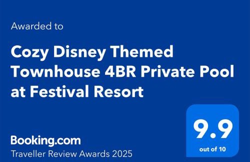 Davenport House | Cozy Disney Themed Townhouse 4BR Private Pool at Festival Resort