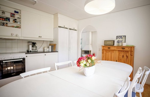 Aspet Resort | Cozy house with large wooden deck near the sea and the beach