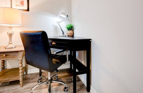 Loring Heights Apartment | Cozy King Bed w/ comfortable sleeper sofa and “Free Parking” awaits you!