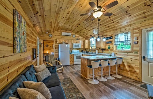 Cub Run House | Cozy Lakefront Cabin with On-Site Waterfall and Hiking