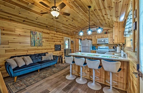 Cub Run House | Cozy Lakefront Cabin with On-Site Waterfall and Hiking