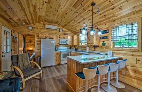 Cub Run House | Cozy Lakefront Cabin with On-Site Waterfall and Hiking