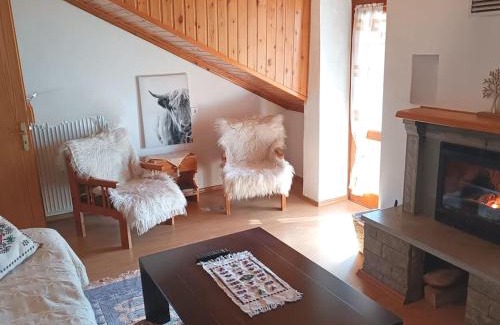 Metsovo Apartment | Cozy Loft with Fireplace & View