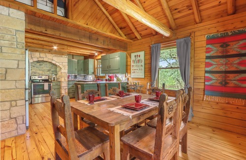 Fischer Cabin | Cozy Log Cabin w/Fireplace, Grill, & Wildlife Views