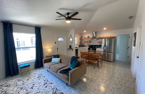Pebble Beach Condo | Cozy & lovely 2 BR/2 BA, screened lanai & canal in the back