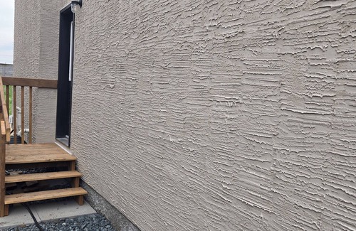 Winnipeg House | Cozy private bsmt suite |Bonavista |Fireplace, workspace & nature-inspired decor