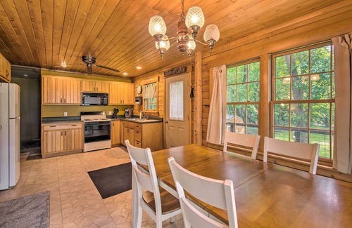 Camp Grove Cabin | Cozy Riverfront Getaway: Fishing On-Site!