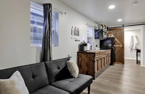 Athens Apartment | Cozy Rustic Blue Container Cottage ~ Lake Wheeler