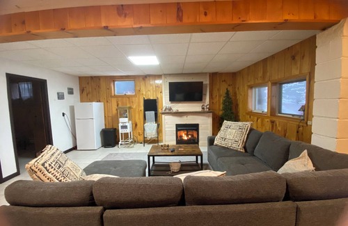Saranac Lake House | Cozy Secluded Lakefront Chalet With Hottub & Mountain Views