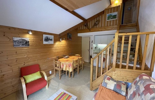 Laveissiere Apartment | Cozy South-Facing Studio with Mezzanine, Near Slopes, Ski Shuttle, & Free Parking