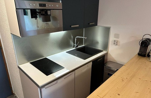 Demi-Quartier Apartment | Cozy studio in Demi-Quartier, sleeps 4 with parking