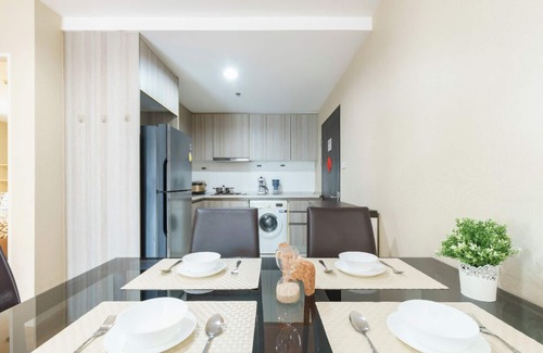 Rama 9 Apartment | Cozy Two-bedroom condo in Central Rama 9