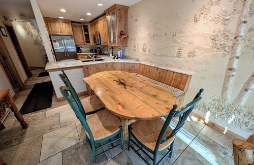 Mountain House Condo | Cozy unit close enough to walk to the lift!