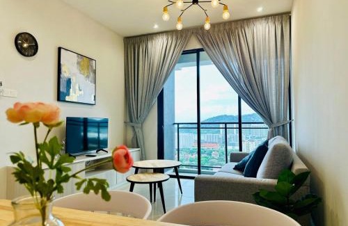 Kampung Sungai Nibong Apartment | CozyStay Rooftop Sky Pool Sea &Bridge View Luxury 9pax