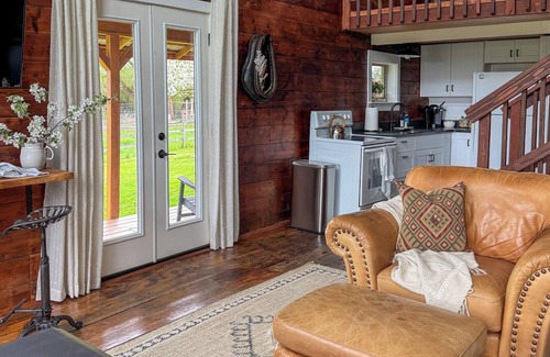 Creston House | Creston Inn #3 - Rustic Barn, King Bed w/stairs, close to West Glacier