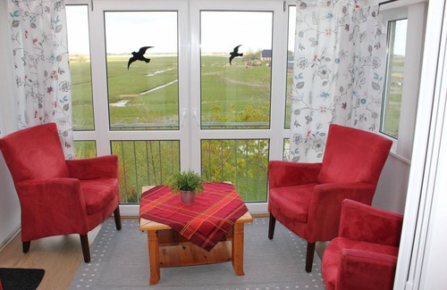 Pellworm Apartment | Curr. West view with island view