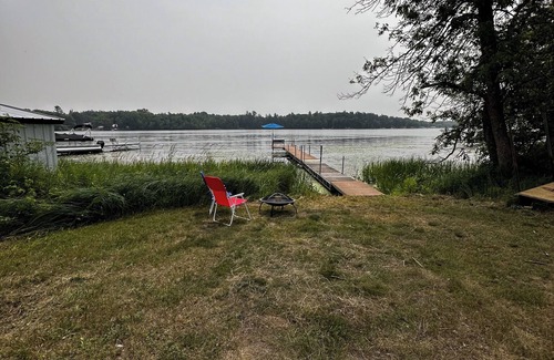 Finlayson Cabin | Cute cabin on Big Pine Lake with a large fenced yard and lake access