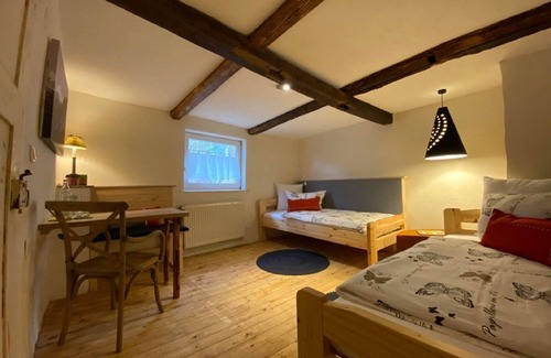 Gewissenruh Bed & Breakfast | Cycling double room Weser-Liebe - Landhaus Wahmbeck