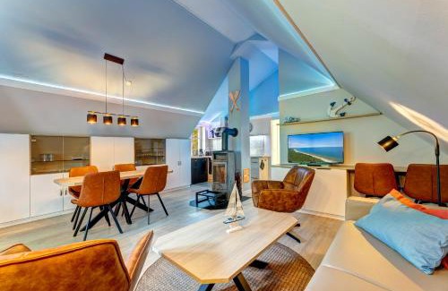 Ueckeritz Apartment | Dünenhäuser Ückeritz UnserUsedomDe FeWo ca80qm mit privater Sauna und Kamin Parkplatz direkt am Strand 8I3