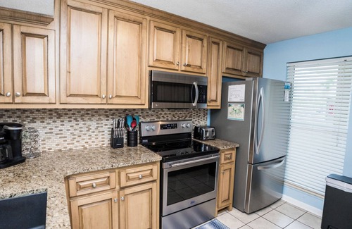 Gulf Lagoon Beach Condo | D106 Low Floor, Steps from Beach, Covered Parking for One Vehicle!
