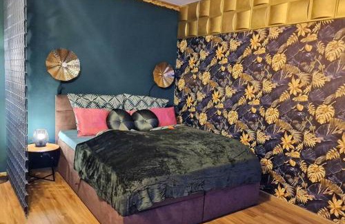 Giessen Apartment | Dark Jungle - Innenstadt für 4 Netflix Switch Waschtrockner
