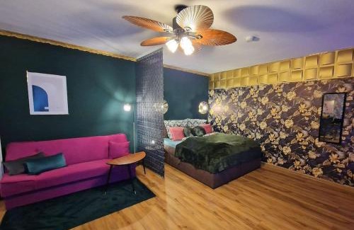 Giessen Apartment | Dark Jungle - Innenstadt für 4 Netflix Switch Waschtrockner