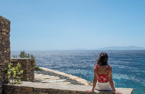 Agios Romanos Apartment | Dazzling Tinos See Front Studio | Domus Elia Studio | Breathtaking Sea Views | Private Furnished Terrace | Pet Friendly | Shared Outdoor Pool | Prime Location | Agios Romanos