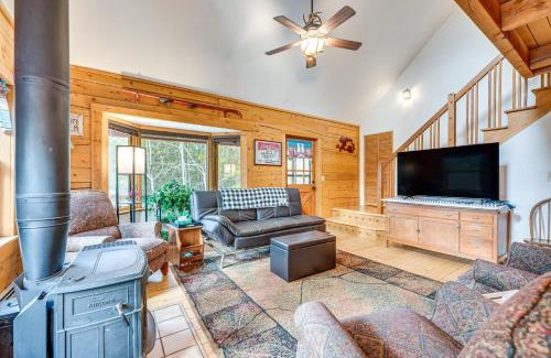 Black Hawk House | Deck, Fire Pit and Grill Log Cabin in Black Hawk