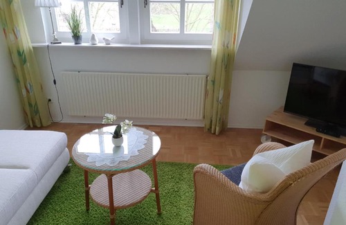 Dangasterweide Apartment | Deichhof Dangast - Ferienwohnung Gartenblick