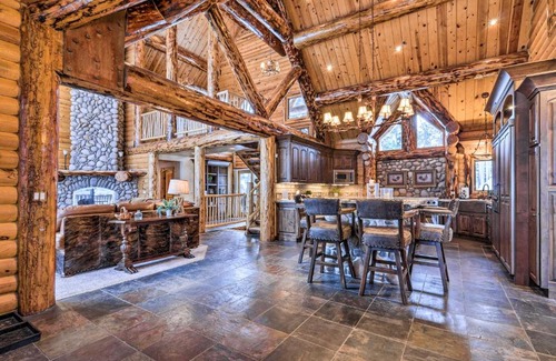 Duck Creek Village House | Delightful Cabin Vacation Rental with Fire Pit!
